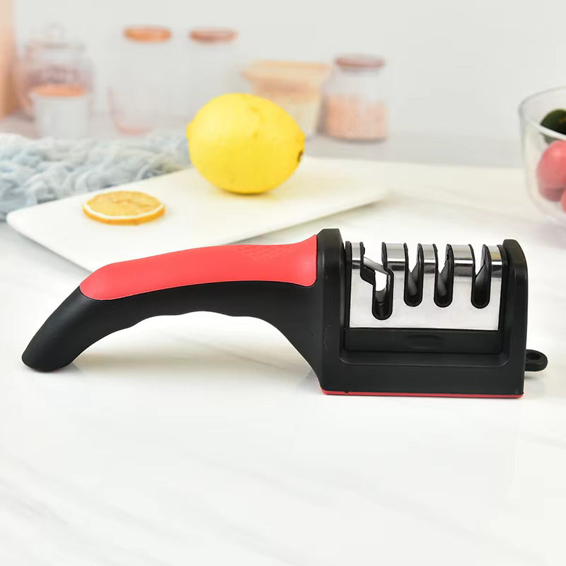 4-Segment Handheld Knife Sharpener – Multi-Functional Kitchen Stone