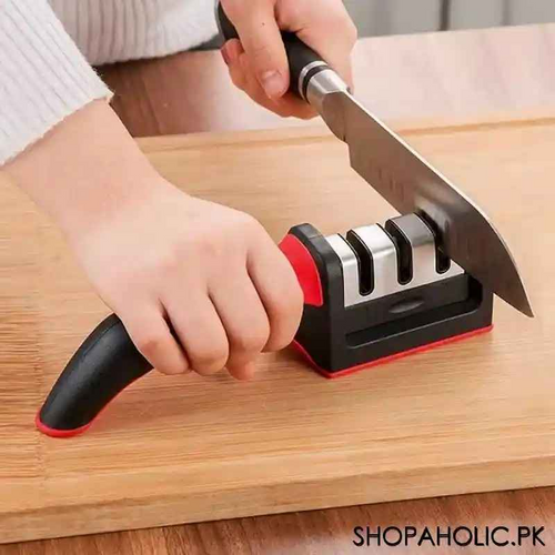 4-Segment Handheld Knife Sharpener – Multi-Functional Kitchen Stone