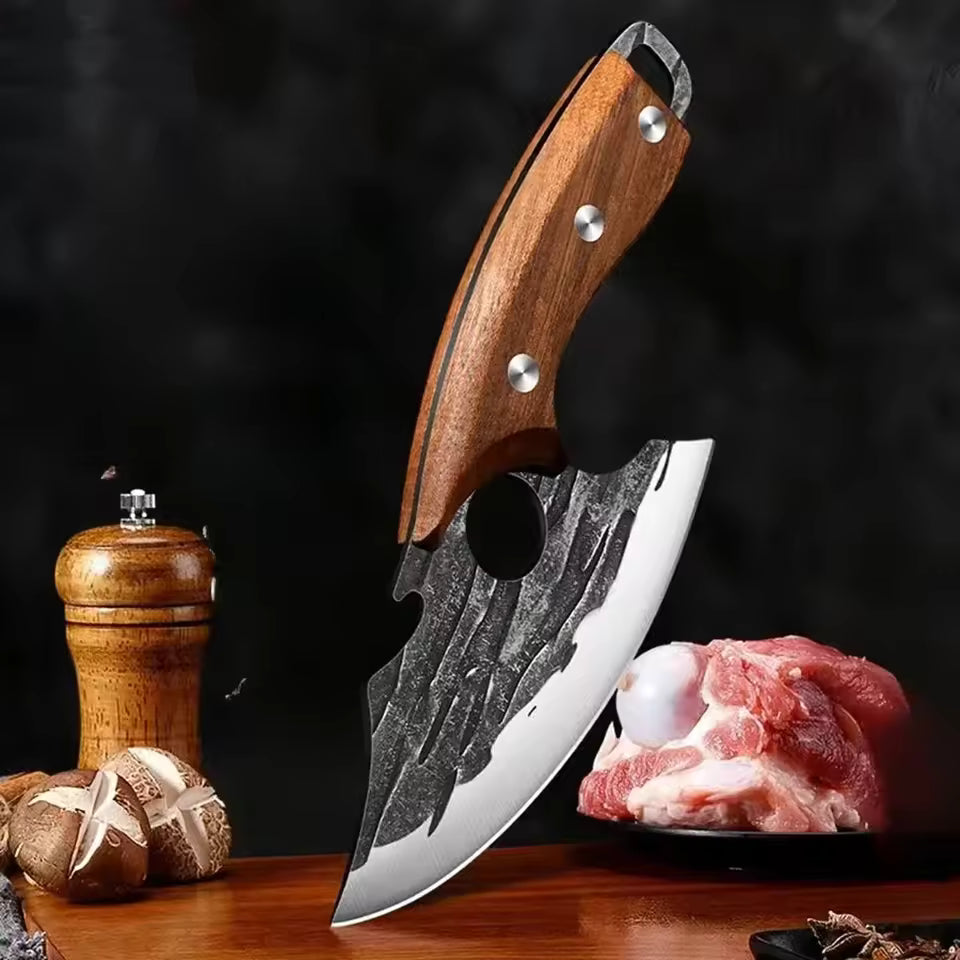 Hand-Forged Meat Cutting Knife – Professional Chef & Butcher Knife