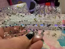 5D Y2K Dragon Nail Stickers – Metallic Gradient Nail Decals