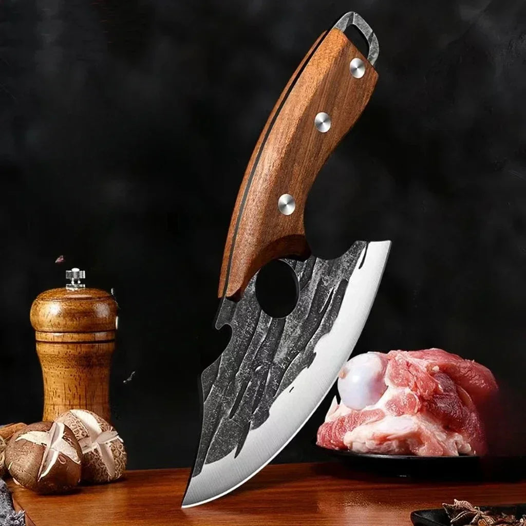 Hand-Forged Meat Cutting Knife – Professional Chef & Butcher Knife